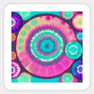 AI generated Tie Dye art Sticker